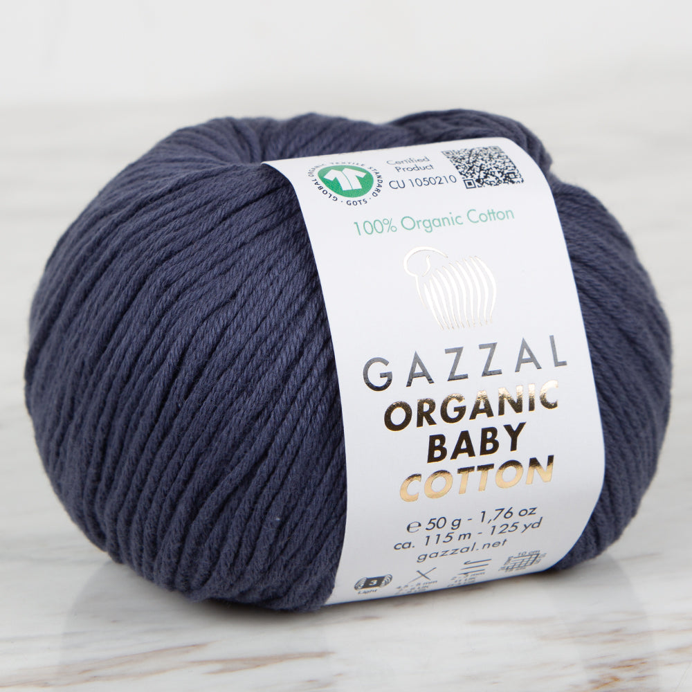 Gazzal Organic Baby Cotton Koyu Gri Bebek Yünü - 450